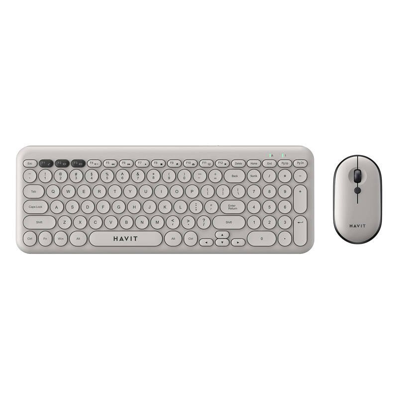 Havit KB254GCM wireless 2-in-1 gaming set keyboard mouse (gray)