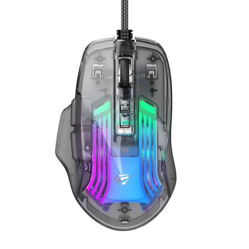 Havit MS1011SE wired gaming mouse (transparent/black)