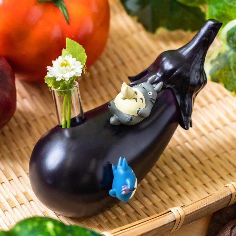 MON VOISIN TOTORO - Aubergine - Figurine Soliflore 9cm