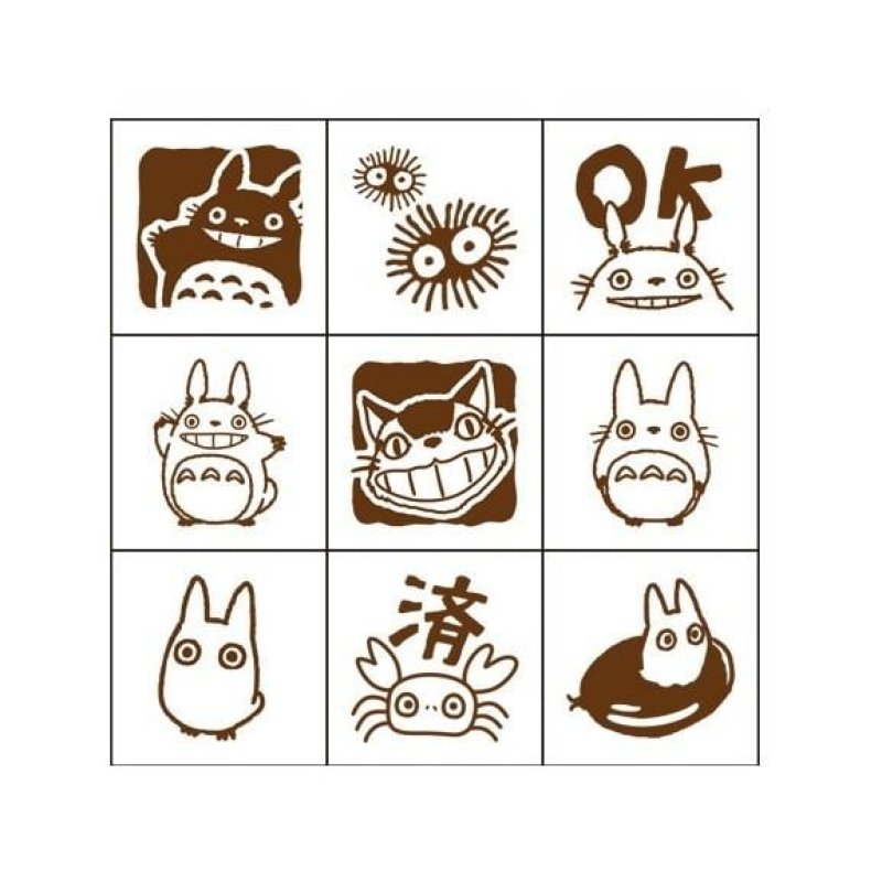 MON VOISIN TOTORO - Personnages - Set Tampons en bois