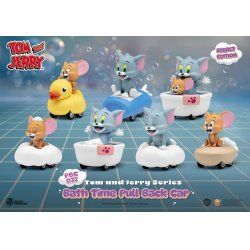 TOM AND JERRY - Bath Time Pull Black Car- Set 6 Fig. Blind Box 5cm