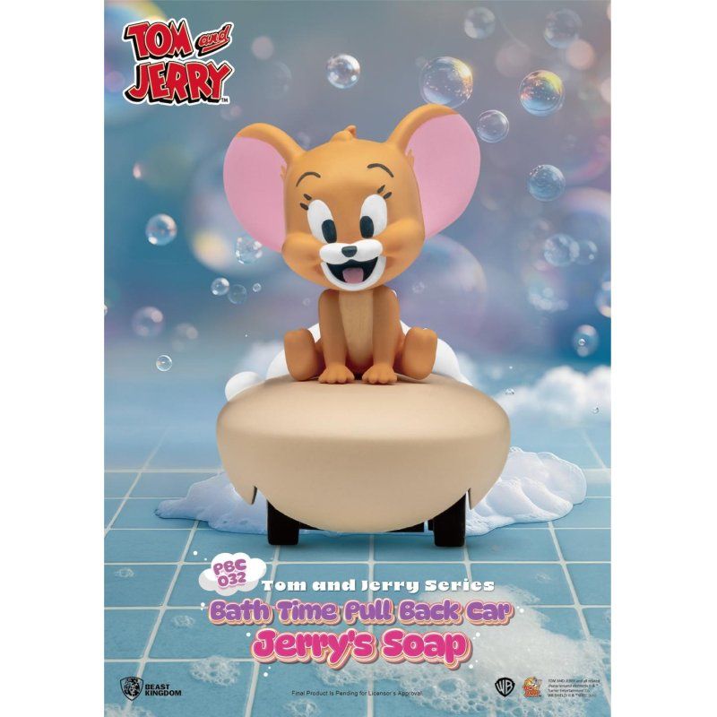 TOM AND JERRY - Bath Time Pull Black Car- Set 6 Fig. Blind Box 5cm