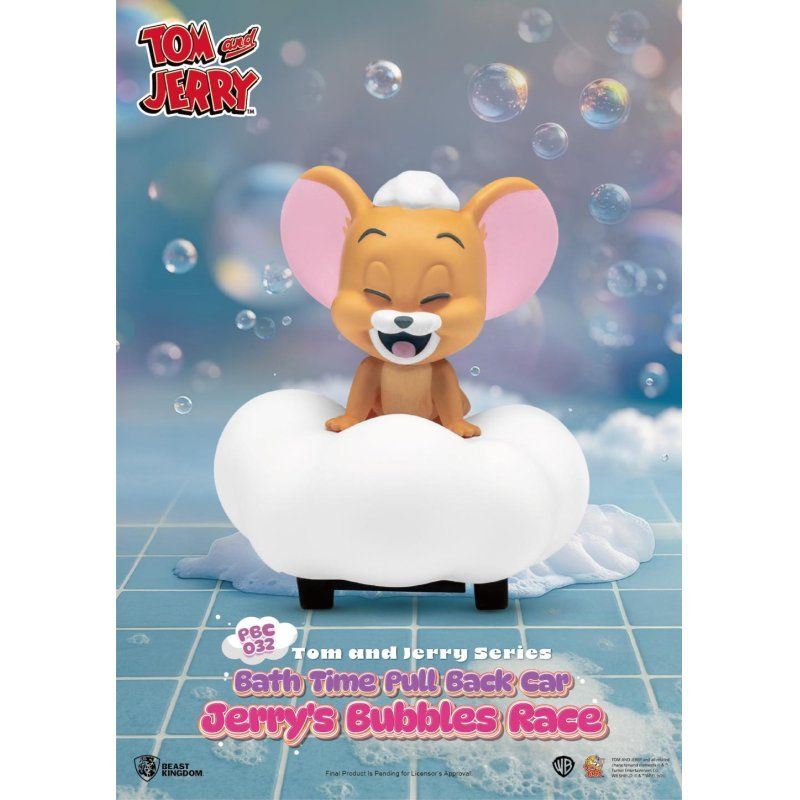 TOM AND JERRY - Bath Time Pull Black Car- Set 6 Fig. Blind Box 5cm