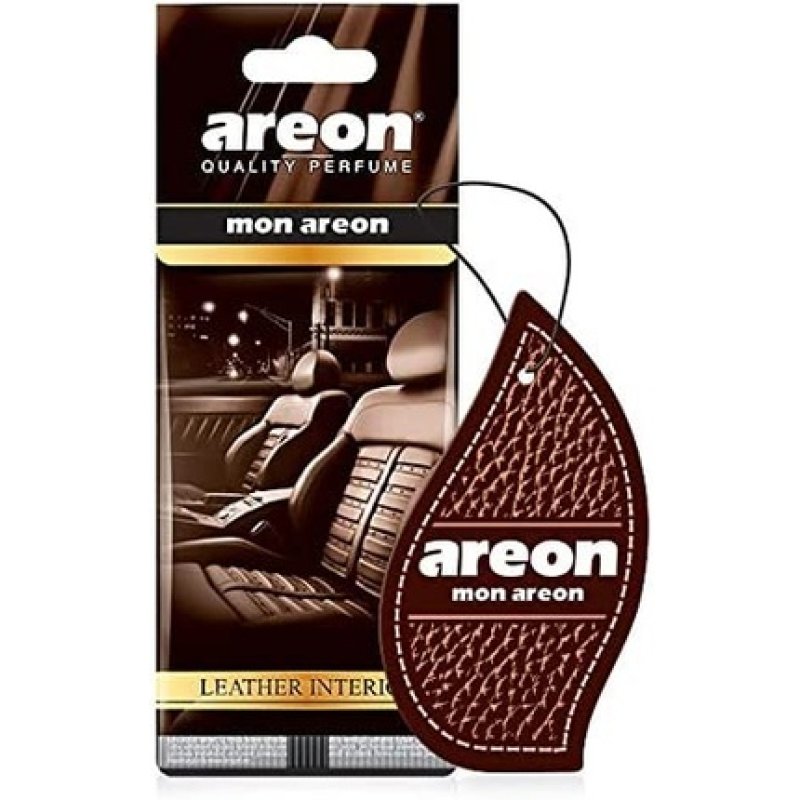 Areon Mon Modern Design Hanging Car Air Freshener, Leather Interior 3