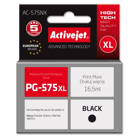 Activejet AC-575NX cartouche d'encre 1 pièce(s) Compatible Rendement élevé (XL) Noir