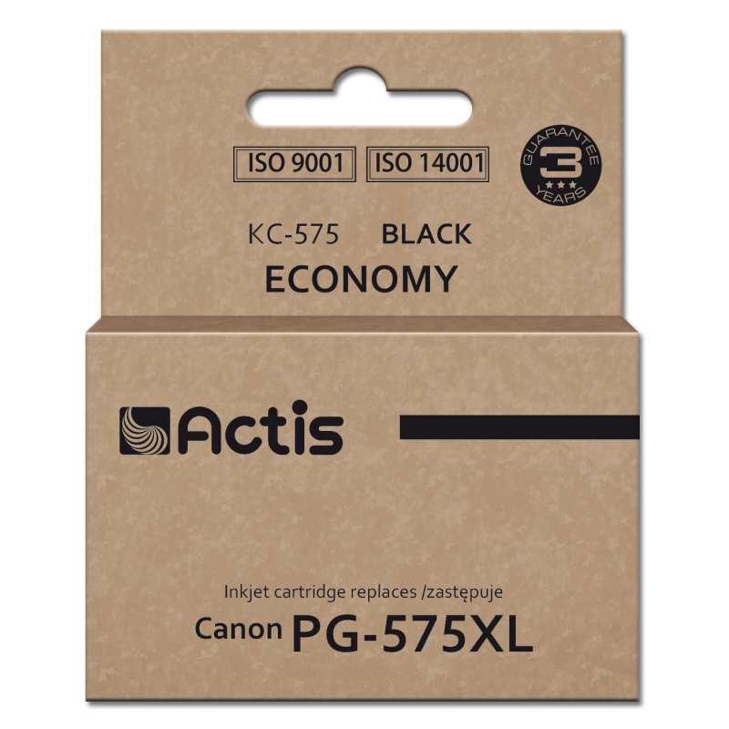 Actis KC-575 cartouche d'encre 1 pièce(s) Compatible Rendement standard Noir