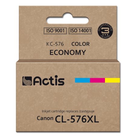 Actis KC-576 Canon printer ink, replacement Canon CL-576XL Supreme 15 ml colour: blue, yellow, red