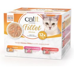Catit - Cuisine Chicken Fillets Variety Pack 12x75g
