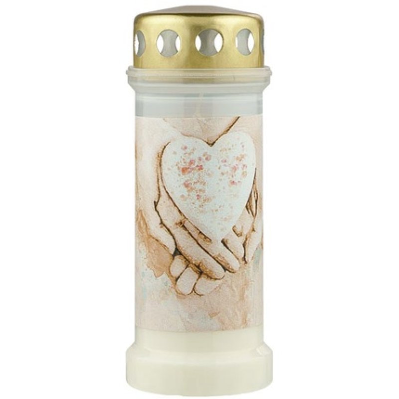 Bolsius Grave Light Long-Lasting No. 6 With Lid Hands