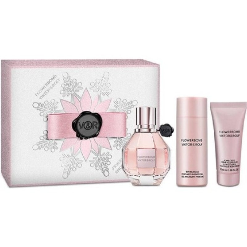 Viktor & Rolf Flowerbomb Gift Set 30ml Edp Sg 50ml Bc 40ml