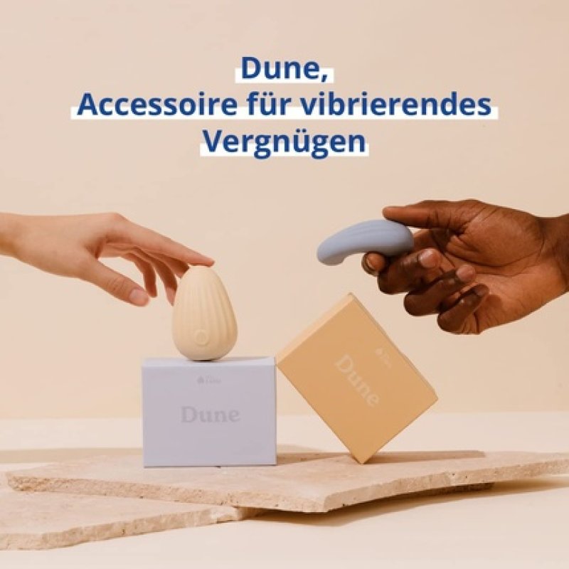 MY LUBIE Dune Premium Wireless Massage Accessory - USB Rechargeable, Waterproof, 10 Vibration Levels - Medical Grade