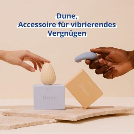 MY LUBIE Dune Premium Wireless Massage Accessory - USB Rechargeable, Waterproof, 10 Vibration Levels - Medical Grade