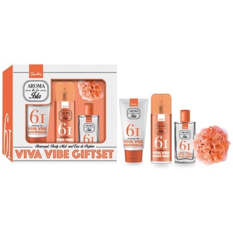 Sentio Sentio Gp Aroma De La Isla 61 4piece Set 30ml Perfume 100ml Shower Gel 100ml Body Mist Shower Gel Ball