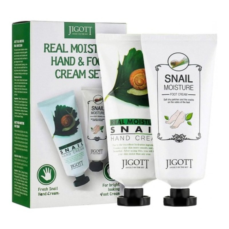 Jigott Jigott Real Moisture Hand & Foot Cream Set 100 Ml Each