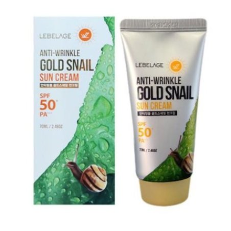 Lebelage Antiwrinkle Gold Snail Sun Cream