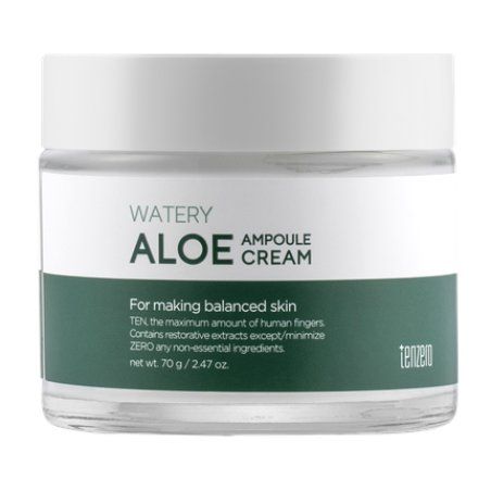 Tenzero Watery Aloe Ampoule Cream 2x Hydrating Skin Care