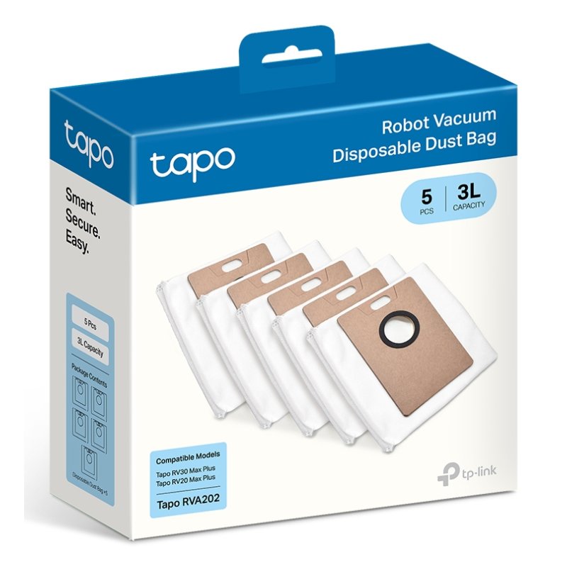 BOLSA DE POLVO DESECHABLE TP-LINK PARA TAPO RV30 MAX PLUS Y RV20 MAX PLUS