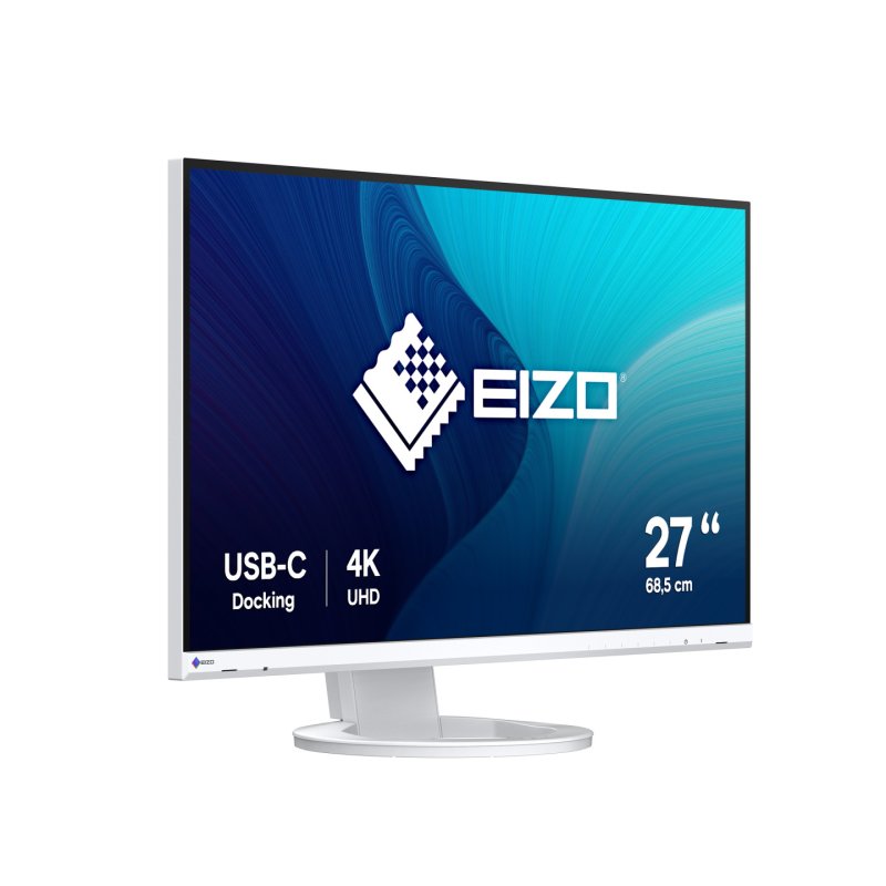 EIZO FlexScan EV2740S computer monitor 68.6 cm (27") 3840 x 2160 pixels 4K Ultra HD LCD White