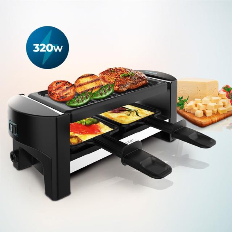 Cecotec 03264 raclette grill 2 person(s) 320 W Black