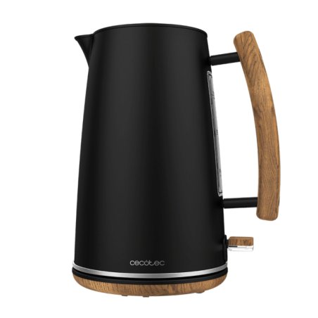 Cecotec 01479 electric kettle 1.7 L 3000 W Black, Wood