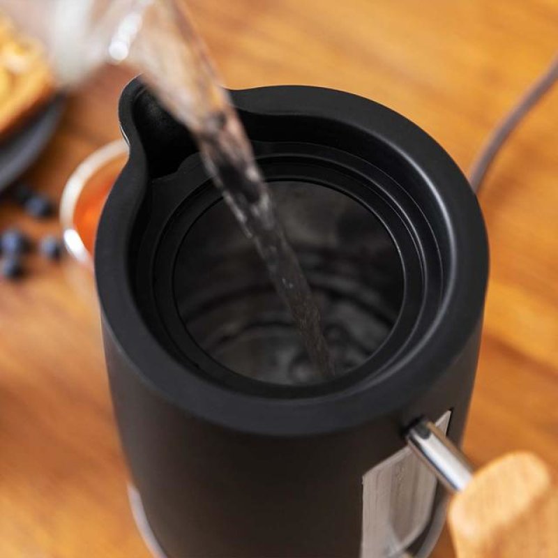 Cecotec 01479 electric kettle 1.7 L 3000 W Black, Wood