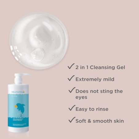 Helenvita Baby All Over Kids Wash with Cotton Extract and Provitamin B5 1000ml