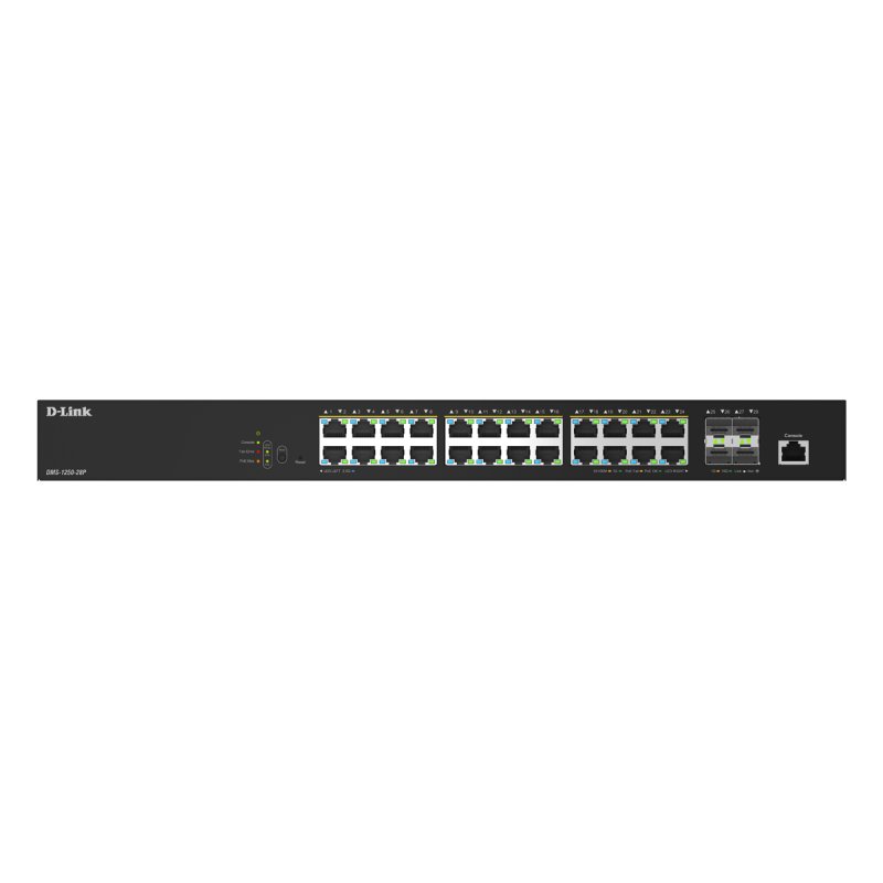 24 Ports 2.5Gbps PoE 90W 4 Ports 10G S