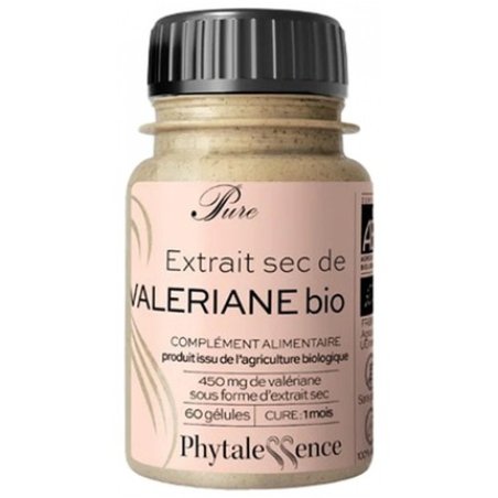 Phytalessence Pure Valerian Organic Dietary Supplement 60 Capsules