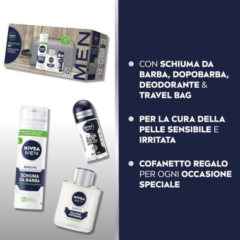 Nivea Men Sensitive Gift Set with Shaving Foam