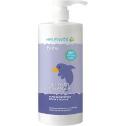 Helenvita Baby All Over Cleanser with Baby Powder Scent and Cotton Extract 1000ml