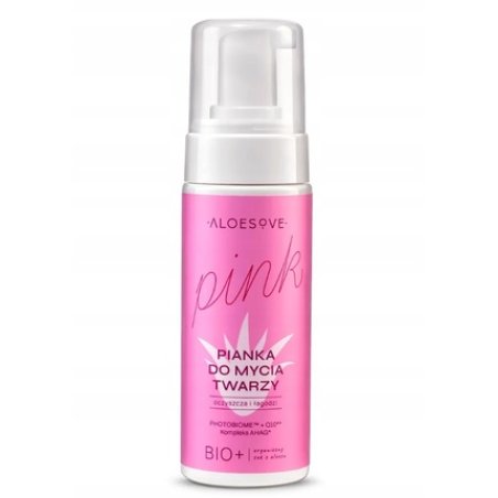 Aloesove Pink Cleansing Foam For Face 150 Ml