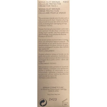 SENSAI Silky Bronze Sun Protective Cream for Face SPF50 50ml
