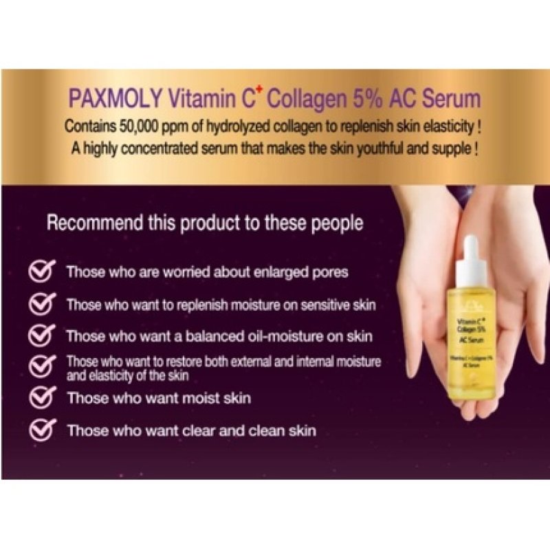 Pax Moly Vitamin C Collagen 5A Serum 50ml - Helps Reduce Appearance