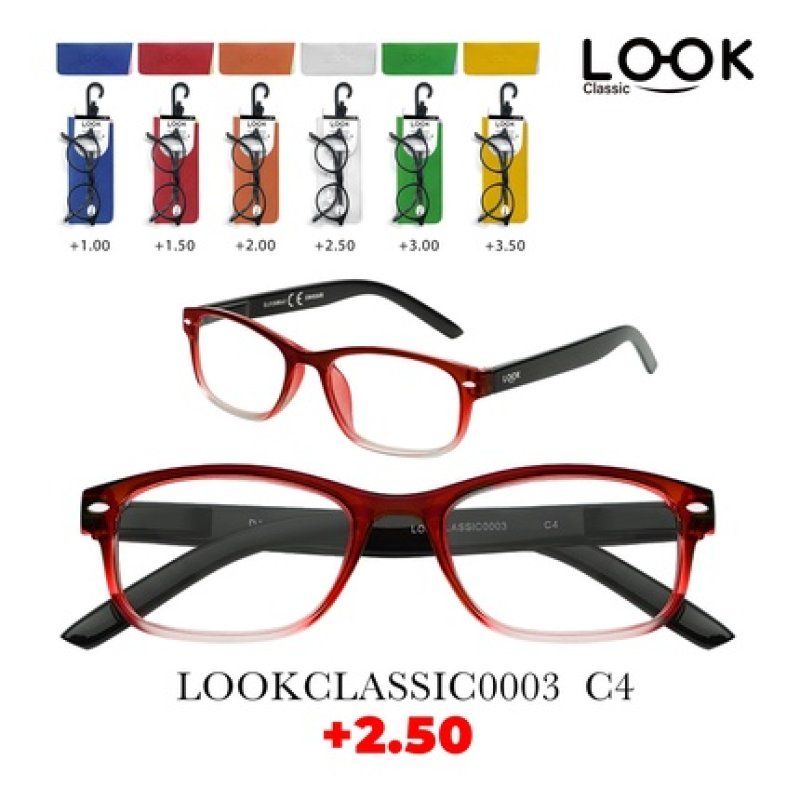 Look Optics Look Classic 0003 C4 2.50 Classic Glasses