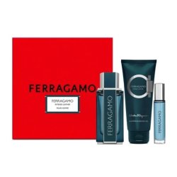 Salvatore Ferragamo Intense Leather Eau De Parfum 100ml Eau De Parfum 10ml Shower Gel 100ml