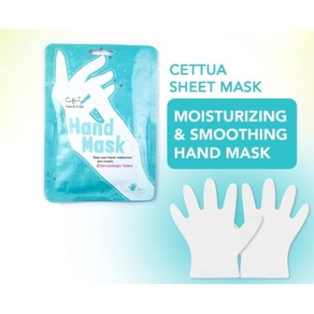 Cettua Clean & Simple Hand Moisturizing and Hydrating Mask with Shea Butter and Jojoba Oil