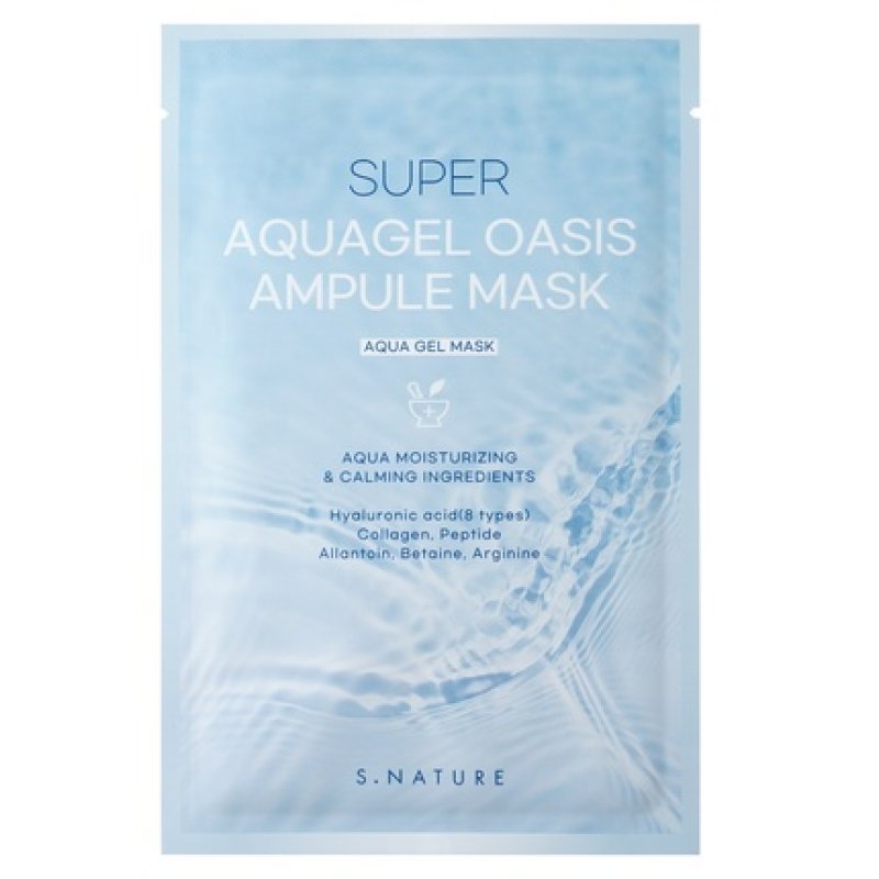 S.Nature Super Aquagel Oasis Ampule Mask Hydrating Sheet Mask 30ml