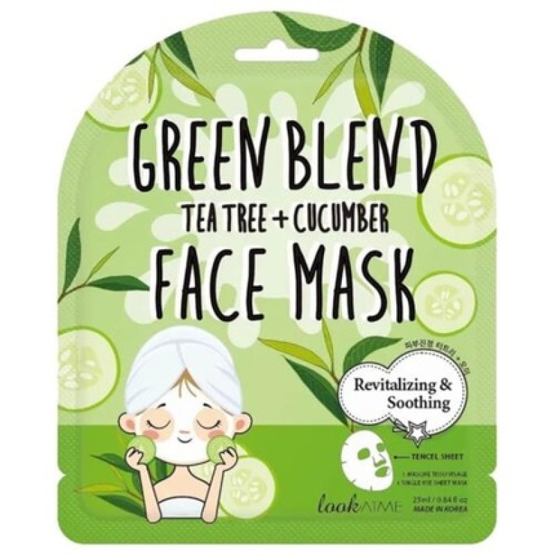 Green Blend Face Mask Revitalizing Sheet Mask 25ml Look At