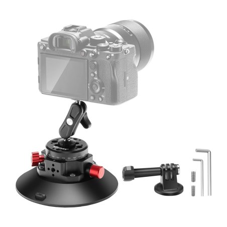 Mount with suction cup 1/4 inch Neewer CA013 for sports cameras (DJI Action, GoPro, Insta360)