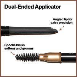 Revlon Colorstay Eyebrow Pencil with Spoolie Brush Water Proof Longwearing Angled Tip Applicator for Perfect Brows 1