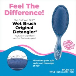 Wet Brush Original Detangling Brush Natural Marble Blue Slate for All Hair Types