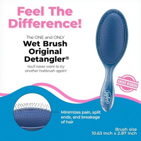 Wet Brush Original Detangling Brush Natural Marble Blue Slate for All Hair Types