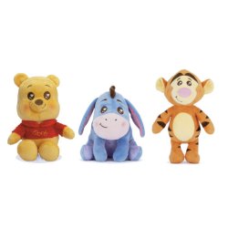 WINNIE & Friends - Kawaii - Assortiment de 8 Peluches 25cm - 3 Modèles