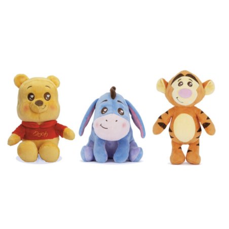WINNIE & Friends - Kawaii - Assortiment de 8 Peluches 25cm - 3 Modèles