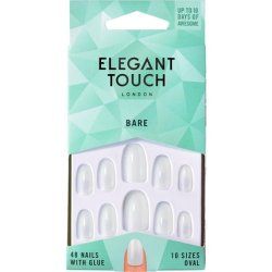 Elegant Touch Bare Nails Oval Clear 48 Count