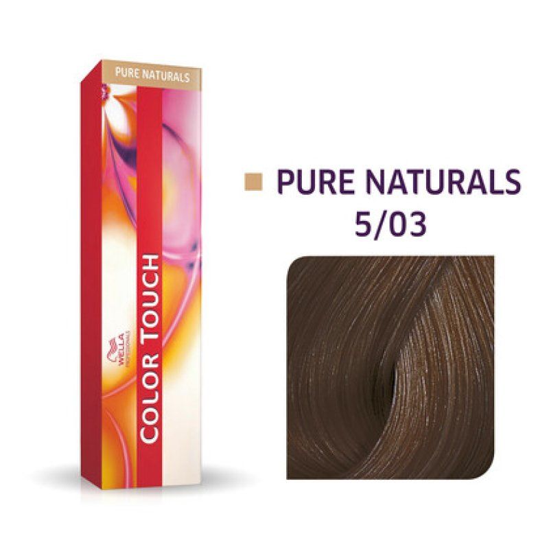Wella 5/03 Light Brown Natural Gold Touch without Ammonia Pure Naturals