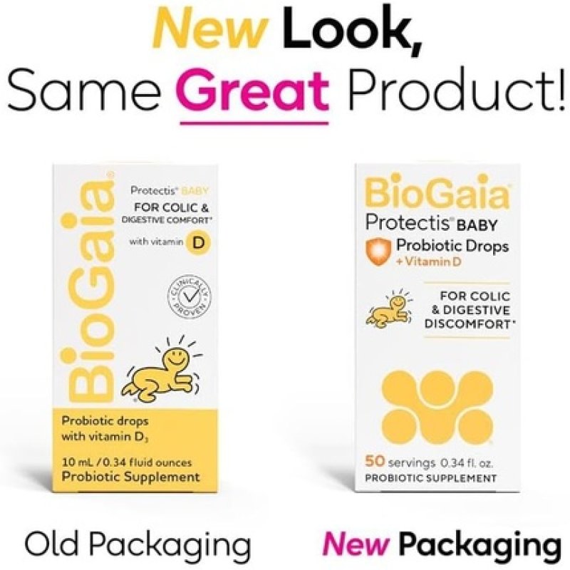 Biogaia Protectis Baby Probiotic Drops for Colic & Gas Relief with Vitamin D