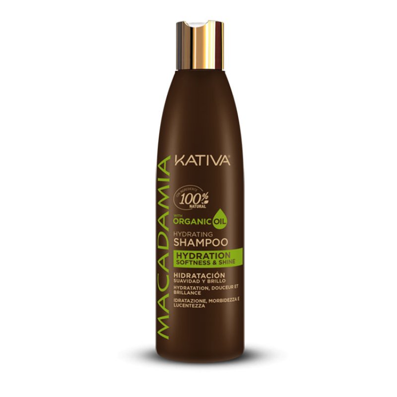 KATIVA Macadamia Shampoo 250 ml Shampoing Professionnel Femmes