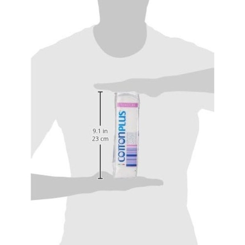 Cotton Plus Makeup Remover Squares 100% Cotton 80 Pieces