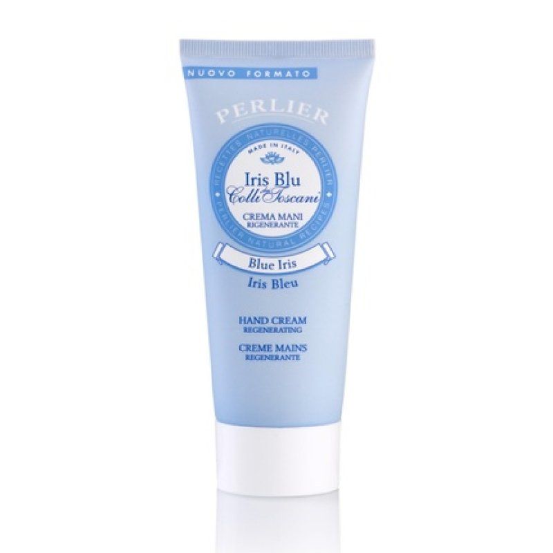 Perlier Iris Blu dei Colli Toscani Regenerating Hand Cream Blue Iris Scent 3.3 Fluid Ounces 100mL Tube Italian Import